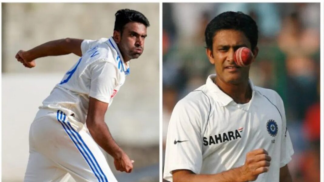 R Ashwin and anil kumble