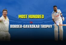 Most Hundred in Border Gavaskar Trophy History