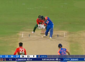 Sanju Samson five sixes in 3rd T20I vs Bangladesh