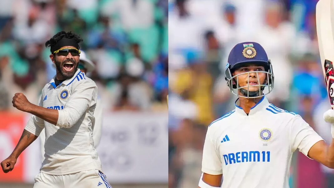 Yashasvi Jaiswal and Ravindra Jadeja test